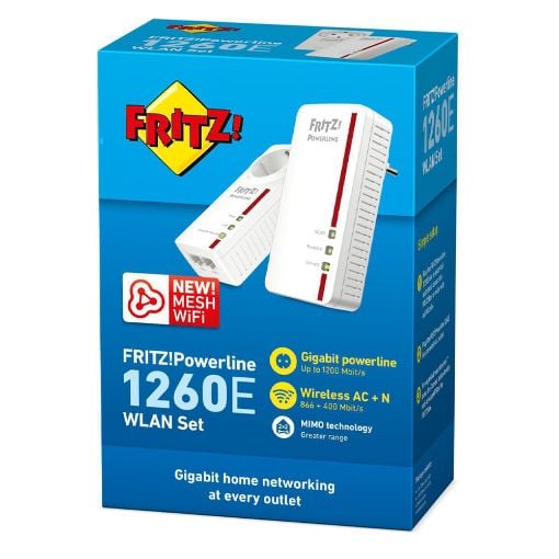 Εικόνα της Powerline AVM Fritz!Powerline 1260E WLAN Set International Edition 20002819