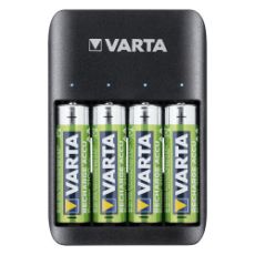 Εικόνα της Φορτιστής Μπαταριών Varta Quatro 57652 AA/AAA NiMH + 4 Επαναφορτιζόμενες Μπαταρίες AA Varta 2100 mAh 18660