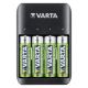 Εικόνα της Φορτιστής Μπαταριών Varta Quatro 57652 AA/AAA NiMH + 4 Επαναφορτιζόμενες Μπαταρίες AA Varta 2100 mAh 18660