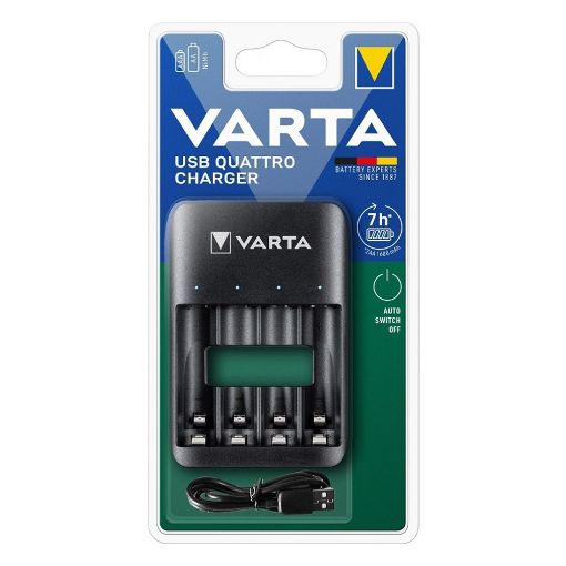 Εικόνα της Φορτιστής Μπαταριών Varta Quatro 57652 AA/AAA NiMH 18659