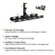 Εικόνα της Brateck Cable Management Γραφείου Μεταλλικό 40x12.9x19cm Black CC11-10-1
