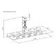 Εικόνα της Brateck Cable Management Γραφείου Μεταλλικό 40x12.9x19cm Black CC11-10-1
