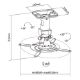 Εικόνα της Περιστρεφόμενη Βάση Οροφής για Projectors Brateck EPB-2 Ατσάλινη Black