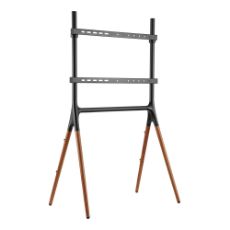 Εικόνα της Επιδαπέδια Βάση Τηλεόρασης Brateck Easel Studio 49-70" Black/Walnut FS12-46F-01