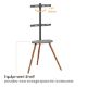 Εικόνα της Επιδαπέδια Βάση Τηλεόρασης Brateck Easel Studio 43-65" με Ράφι Black/Walnut FS28-44F-04