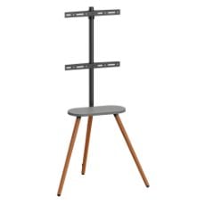 Εικόνα της Επιδαπέδια Βάση Τηλεόρασης Brateck Easel Studio 43-65" με Ράφι Black/Walnut FS28-44F-04