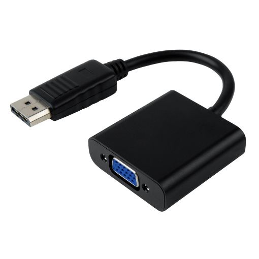 Εικόνα της Adapter Powertech DisplayPort Male to VGA Female Black CAB-DP022