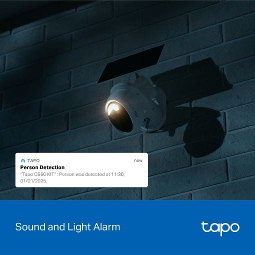 Εικόνα της Outdoor Wireless IP Camera Tp-Link Tapo C660 4K Pan/Tilt with Solar Panel Kit