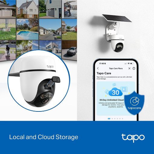 Εικόνα της Outdoor Wireless IP Camera Tp-Link Tapo C610 2K Pan/Tilt with Solar Panel Kit