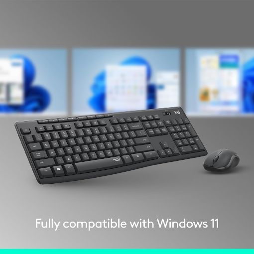 Εικόνα της Πληκτρολόγιο-Ποντίκι Logitech MK295 Silent Wireless (US) Graphite 920-009800