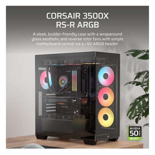 Εικόνα της Corsair 3500X RS-R ARGB Tempered Glass Black CC-9011322-WW