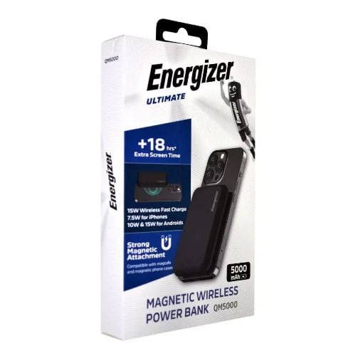 Εικόνα της Power Bank Energizer Ultimate Magnetic Wireless USB-C 5000mAh 15W Black QM5000