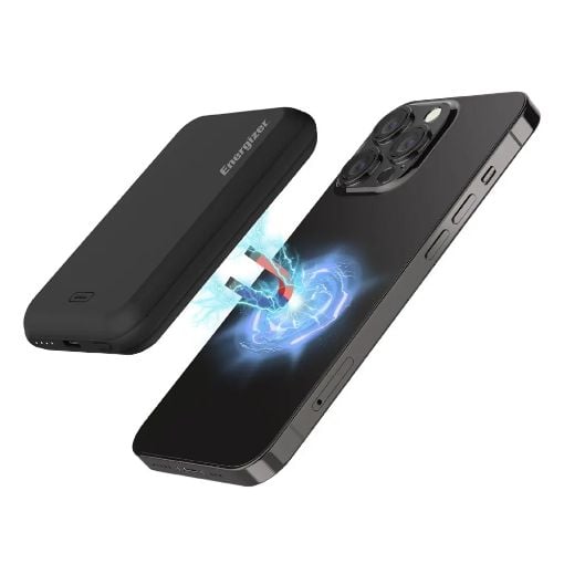 Εικόνα της Power Bank Energizer Ultimate Magnetic Wireless USB-C 5000mAh 15W Black QM5000