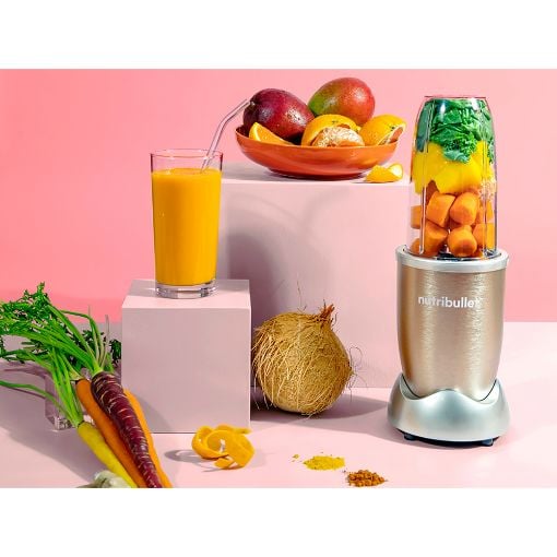 Εικόνα της Μπλέντερ NutriBullet Pro για Smoothies 0.9lt 900W Champagne NB907CP