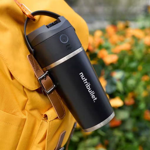 Εικόνα της Φορητό Μπλέντερ NutriBullet Flip Portable για Smoothies 0.59lt Black NBP016B