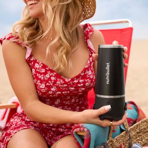 Εικόνα της Φορητό Μπλέντερ NutriBullet Flip Portable για Smoothies 0.59lt Black NBP016B