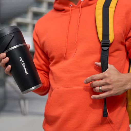 Εικόνα της Φορητό Μπλέντερ NutriBullet Flip Portable για Smoothies 0.59lt Black NBP016B