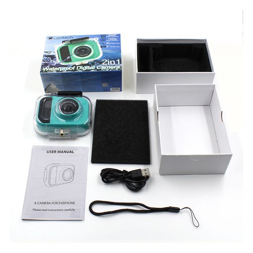 Εικόνα της Action Camera Lamtech 2 in 1 FHD Υποβρύχια Green LAM112006