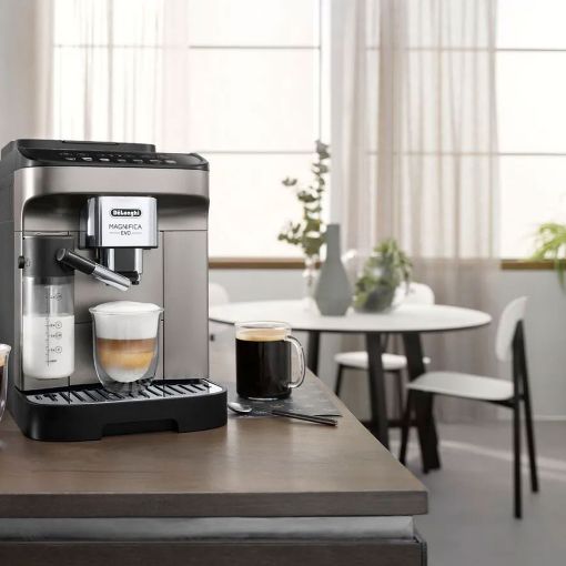 Εικόνα της Μηχανή Espresso DeLonghi Magnifica Evo Αυτόματη με Μύλο Άλεσης 1450W Titanium Black ECAM290.81TB