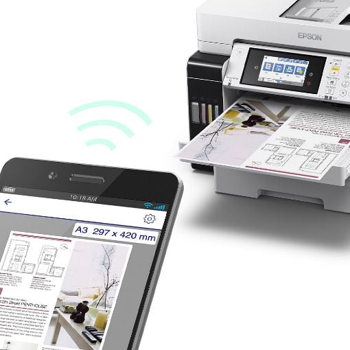 Εικόνα της Πολυμηχάνημα InkJet Epson EcoTank L15180 White C11CH71406