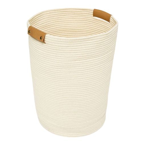 Εικόνα της Καλάθι Απλύτων 5Five Duo Υφασμάτινο 80lt 44x44x56cm Ιβουάρ 200185A