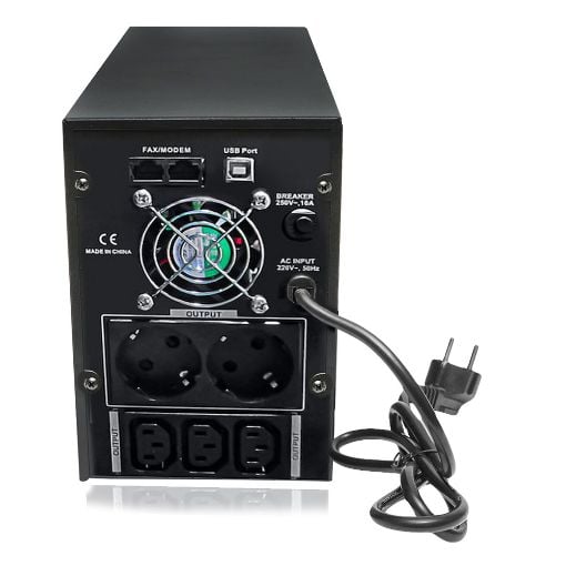 Εικόνα της UPS Lamtech 2000VA/1200W AVR 2x Schuko & 3x IEC LAM113539