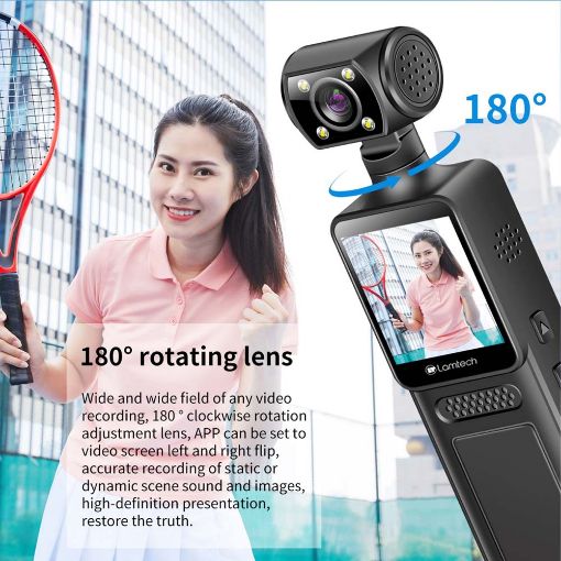 Εικόνα της Action Camera Lamtech FHD Wi-Fi Black LAM980305