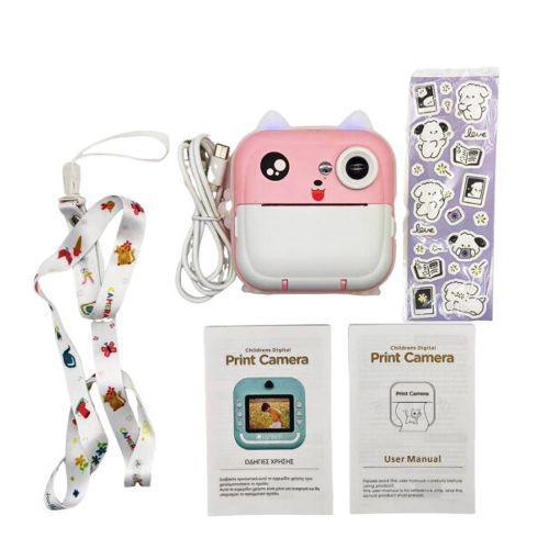 Εικόνα της Lamtech Kid Instant Camera Bluetooth White/Pink LAM114291