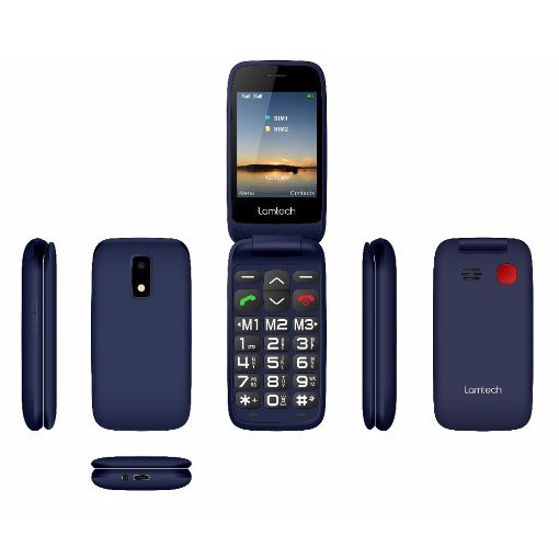 Εικόνα της Κινητό Τηλέφωνο Lamtech Flip-X 2.8" Dual SIM GR Blue LAM980640