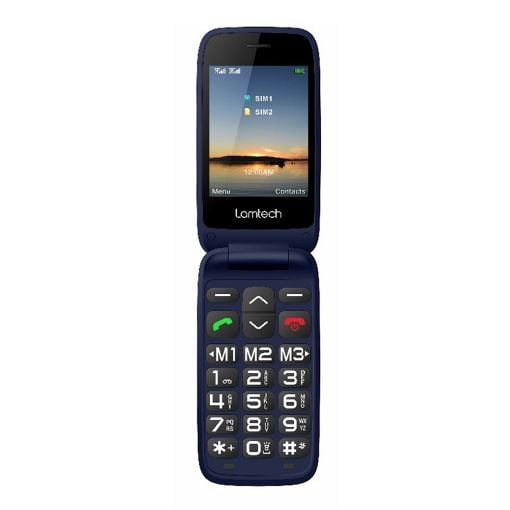 Εικόνα της Κινητό Τηλέφωνο Lamtech Flip-X 2.8" Dual SIM GR Blue LAM980640