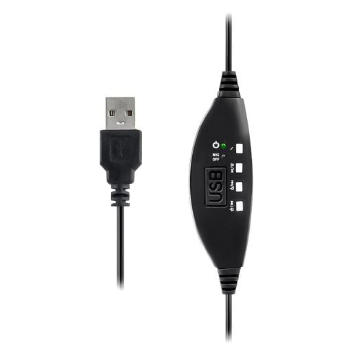 Εικόνα της Headset Lamtech USB με Mic Noise Cancelling Black LAM113072