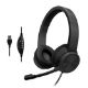 Εικόνα της Headset Lamtech USB με Mic Noise Cancelling Black LAM113072