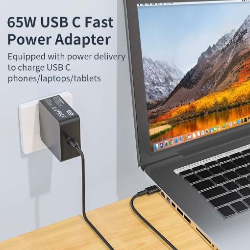 Εικόνα της Τροφοδοτικό Laptop Lamtech USB-C 65W LAM113447