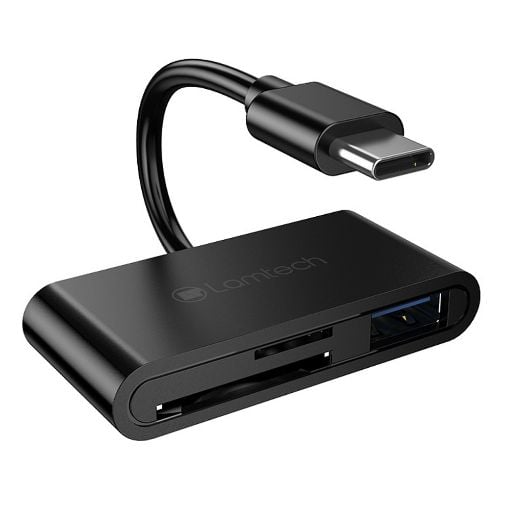 Εικόνα της Card Reader Lamtech USB-C Black LAM112457