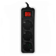Εικόνα της Πολύπριζο Lamtech 3 Θέσεων 3m Μαύρο LAM113270