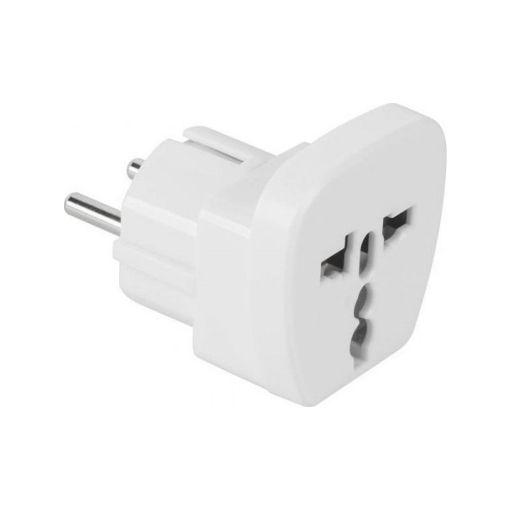 Εικόνα της Αντάπτορας Πρίζας Lamtech Universal Λευκό LAM113294