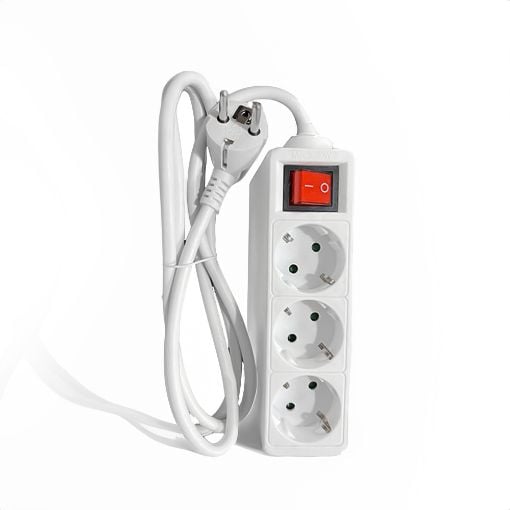 Εικόνα της Πολύπριζο Lamtech 3 Θέσεων 3m Λευκό LAM113287