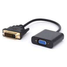Εικόνα της Καλώδιο Powertech DVI-D Male to VGA Female 0.2m Black CAB-DVI011