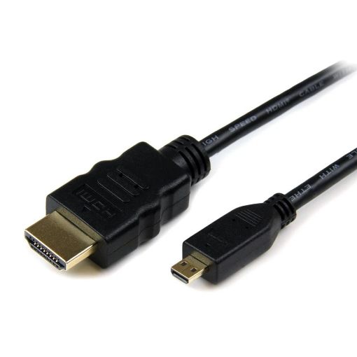 Εικόνα της Καλώδιο Powertech Micro HDMI Male to HDMI Male 3m Black CAB-H008