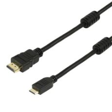 Εικόνα της Καλώδιο Powertech Mini HDMI Male to HDMI Male 5m Black CAB-H013