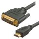 Εικόνα της Καλώδιο Powertech HDMI Male to DVI-D Male 1.5m Black CAB-H023