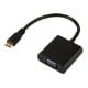 Εικόνα της Adapter Powertech Mini HDMI Male to VGA Female 0.2m Black CAB-H031