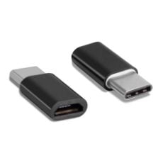 Εικόνα της Adapter Powertech USB-C Male to Micro USB Female Black CAB-UC019