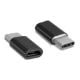 Εικόνα της Adapter Powertech USB-C Male to Micro USB Female Black CAB-UC019