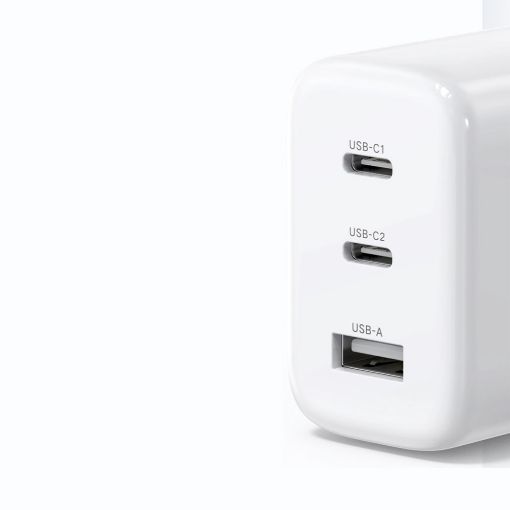 Εικόνα της Φορτιστής Ugreen CD275 2x USB-C & 1x USB-A 65W White 90496B