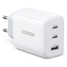 Εικόνα της Φορτιστής Ugreen CD275 2x USB-C & 1x USB-A 65W White 90496B