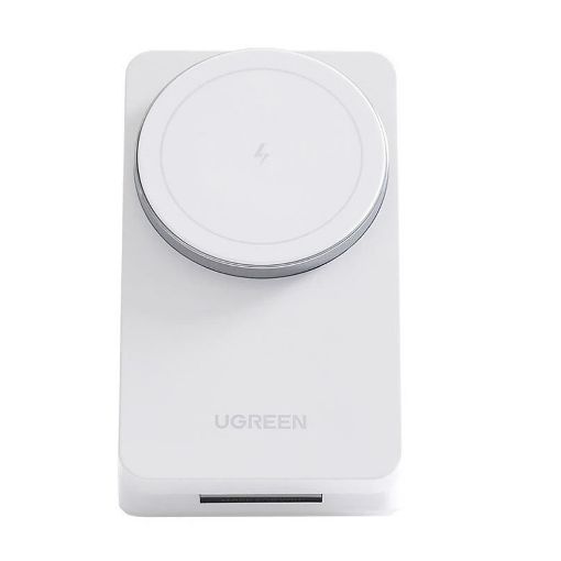 Εικόνα της Ασύρματος Φορτιστής Ugreen W528 2 in 1 Magnetic Wireless 20W White 45055