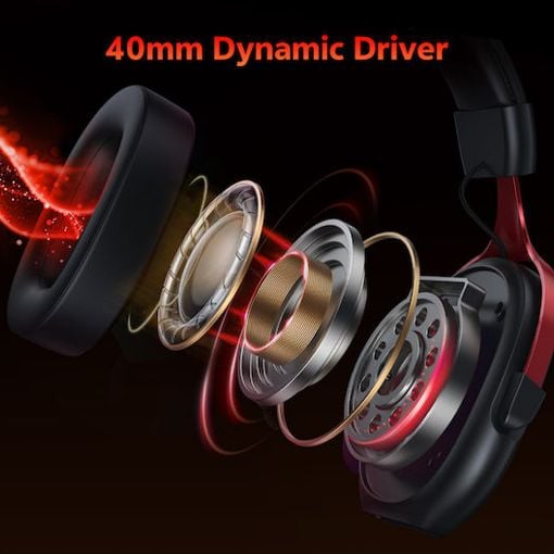 Εικόνα της Headset QCY Heroad VN200 Pro 7.1 USB RGB Black/Red