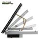 Εικόνα της Γραφείο Lamtech Crystal Drafting με 2 Συρτάρια 104x60x80cm Silver LAM980367