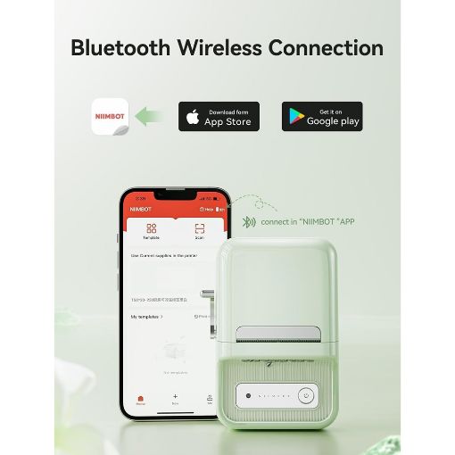Εικόνα της Εκτυπωτής Ετικετών Niimbot B21S Bluetooth Mint Green